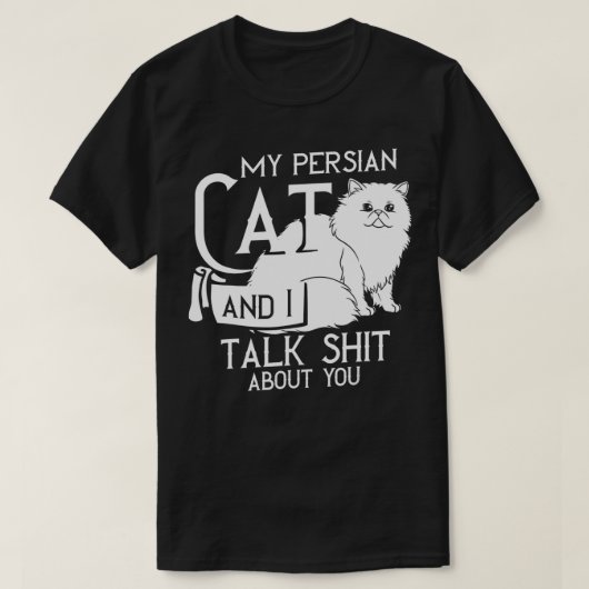 ペルシャ猫ギフト子猫オーナー恋人 Tシャツ (デザイン正面)
