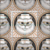 ペルシャ猫ナース ファブリック (タイル)