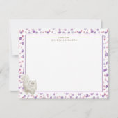 ペルシャ猫パーソナライズされた文具 ノートカード (正面)