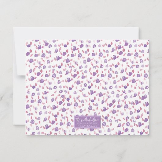 ペルシャ猫パーソナライズされた文具 ノートカード (裏面)