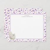 ペルシャ猫パーソナライズされた文具 ノートカード (正面/裏面)