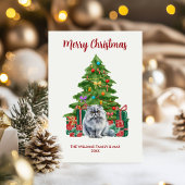 ペルシャ猫ファミリークリスマス シーズンカード