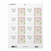 ペルシャ猫ブックラベル ラベル (フルシート)