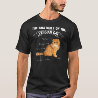 ペルシャ猫ペルシア猫の解剖学 Tシャツ