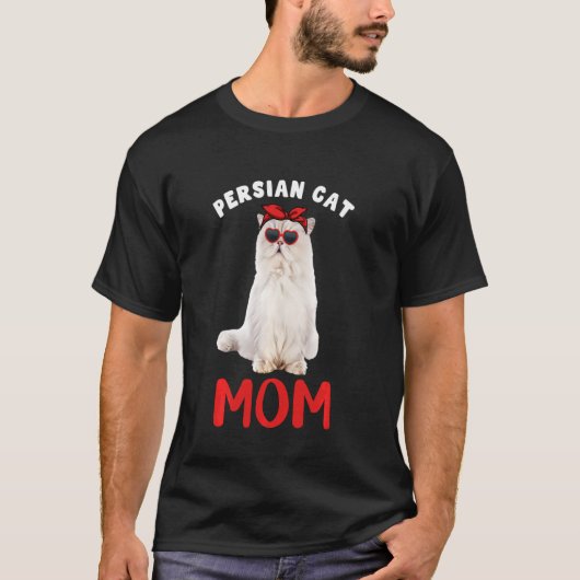 ペルシャ猫マママキャットオーナーおもしろい子猫子猫 Tシャツ (正面)