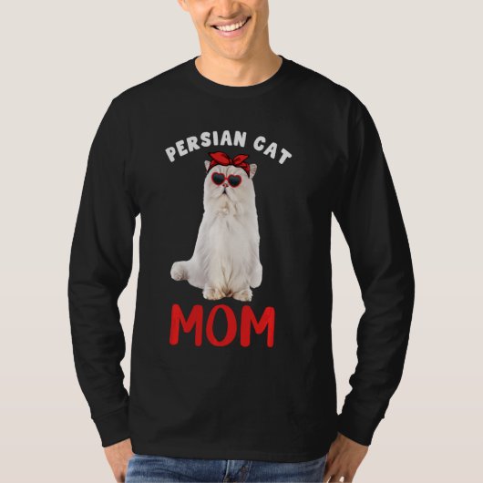ペルシャ猫マママキャットオーナーおもしろい子猫子猫 Tシャツ (正面)