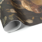 ペルシャ猫ヴィンテージスタイル絵を描のデコパージュ ラッピングペーパー (ロールコーナー)