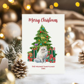 ペルシャ猫家族のクリスマス シーズンカード