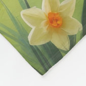 ペルシャ猫春の花絵を描ズ フリースブランケット (角)