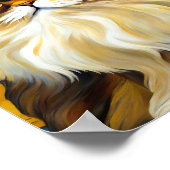 ペルシャ猫美しい カラフル ポスター (角)