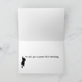 ペルシャ猫顔誕生日 カード (内部)