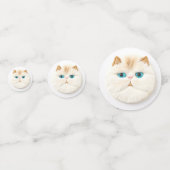 ペルシャ猫3D インスパイア コンフェッティ (正面)