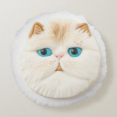 ペルシャ猫3D インスパイア ラウンドクッション (裏面)