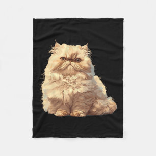 ペルシャ猫 フリースブランケット