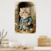 ペルシャ猫 ポスター (キッチン)