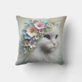 ペルシャ猫(ローレルフローラ) クッション (裏面)