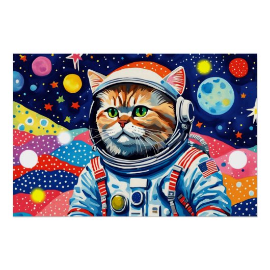 ペルシャ猫(宇宙飛行士) 4 ポスター (正面)