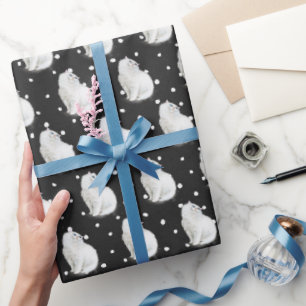 ペルシャ猫（点在） ラッピングペーパー