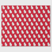 ペルシャ猫（赤） ラッピングペーパー (フラット)