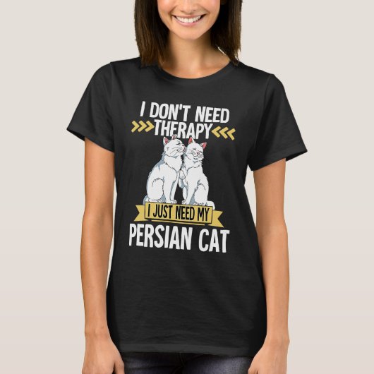 ペルシャ猫  3 Tシャツ (正面)