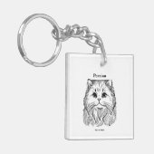 ペルシャ猫 – Grace in Every Whisker Keychain キーホルダー (正面左)