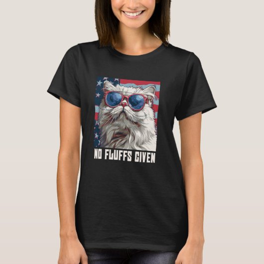 ペルシャ猫 MIR DOCH EGAL 笑えるペルシャ猫 アメリカ Tシャツ (正面)