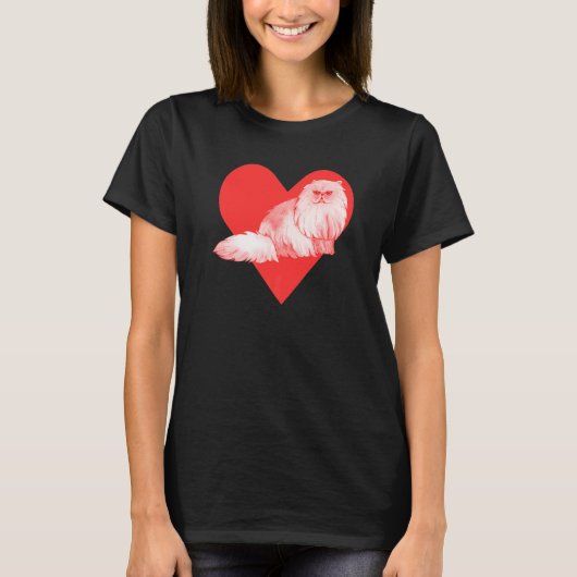 ペルシャ猫 Tシャツ (正面)