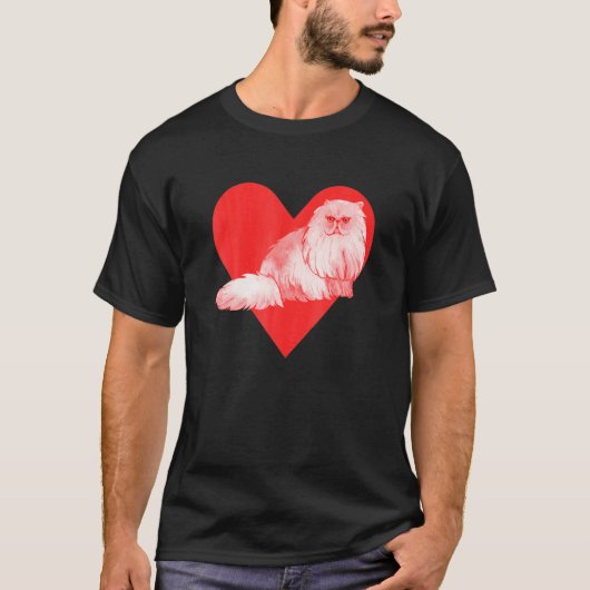 ペルシャ猫 Tシャツ (正面)