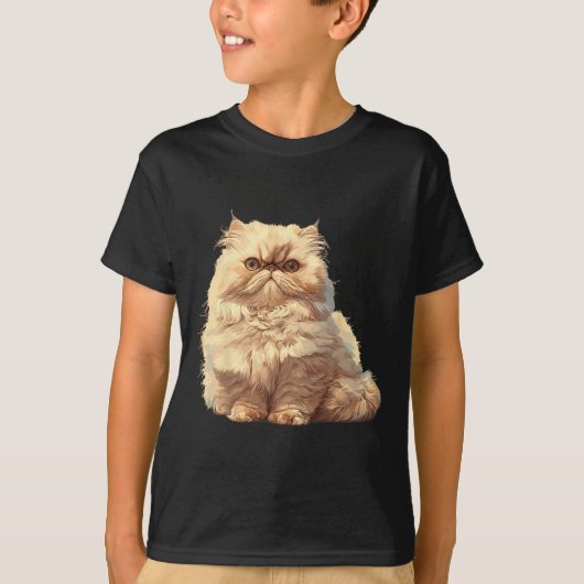 ペルシャ猫 Tシャツ (正面)