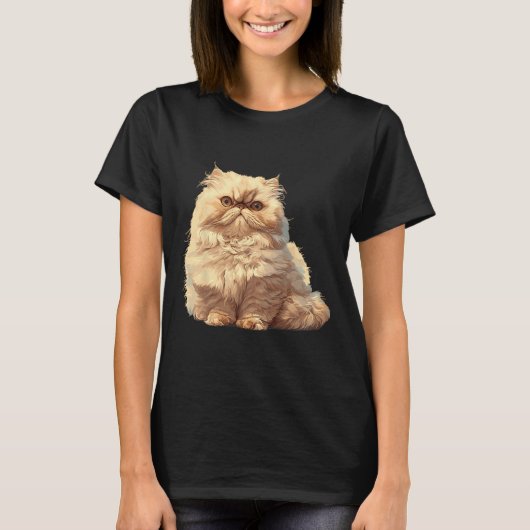 ペルシャ猫 Tシャツ (正面)