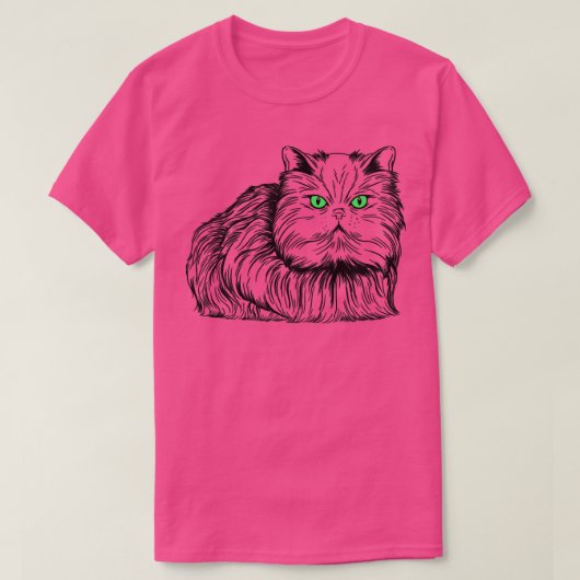 ペルシャ猫 Tシャツ (デザイン正面)