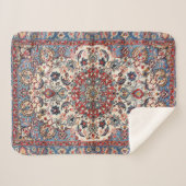 ペルシャ素晴らしベビーブルーレッドタン シェルパブランケット (正面(横))