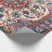 ペルシャ素晴らしベビーブルーレッドタン ラッピングペーパー (角)