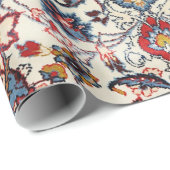 ペルシャ素晴らしベビーブルーレッドタン ラッピングペーパー (ロールコーナー)