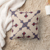 ペルシャ絨毯のモチーフ クッション (ブランケット)