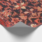 ペルシャ絨毯アンティークアクセントヴィンテージトルコレトロ ラッピングペーパー (角)