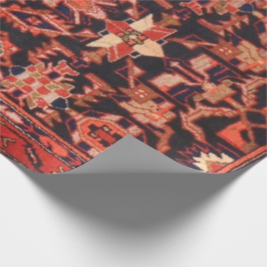 ペルシャ絨毯アンティークアクセントヴィンテージトルコレトロ ラッピングペーパー (角)
