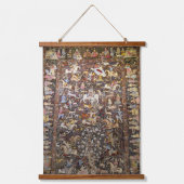 ペルシャ絨毯イラン人動物テヘラン 吊り下げ型タペストリー (正面)