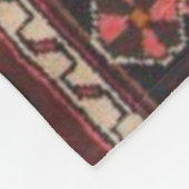 ペルシャ絨毯イースタンアクセントヴィンテージトルコレトロ フリースブランケット (角)