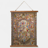 ペルシャ絨毯テヘラン 吊り下げ型タペストリー (正面)