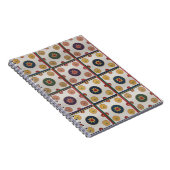 ペルシャ絨毯パターン デザイン ノートブック (右側)