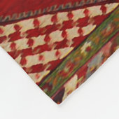 ペルシャ絨毯-はっきりしたなデザイン フリースブランケット (角)