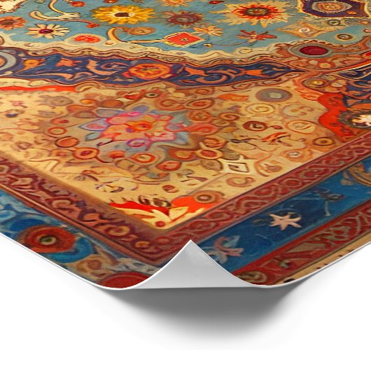 ペルシャ絨毯 ポスター (角)