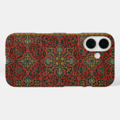 ペルシャ絨毯 ラグ カーペット 赤 ブルー クラシック Case-Mate iPhoneケース (裏面 (横))