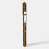 ペルシャ絨毯 ラグ カーペット 赤 ブルー クラシック Case-Mate iPhoneケース (裏面 / 左)