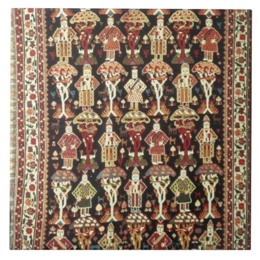 ペルシャ絨毯、第19第20世紀 タイル (正面)