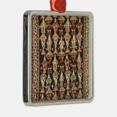 ペルシャ絨毯、第19第20世紀 メタルオーナメント (右)