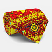 ペルシャ絨毯 – 赤と黄 ネクタイ (ロール)