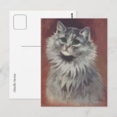 ペルシャ絵を描猫n° 5 ポストカード (正面/裏面)