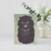 ペルシャ絵画猫n° 2 ポストカード (スタンド正面)